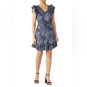 Rebecca Taylor Ava Silk Dress Blue size 8